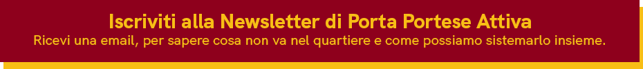 Iscriviti alla Newsletter di Porta Portese Attiva